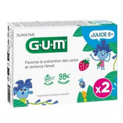 GUM - Junior 6+ pack 2 dentifrices | DERMO