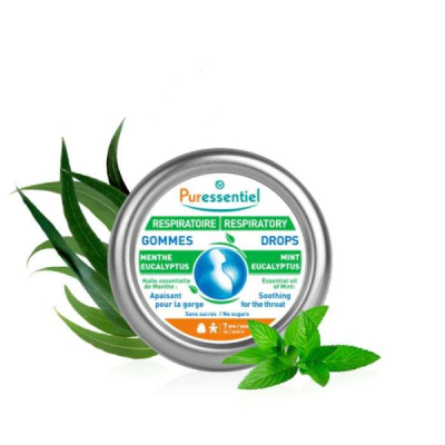 PURESSENTIEL - Gommes respiratoire menthe eucalyptus | DERMO