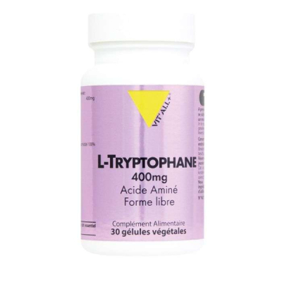 VIT'ALL+ - L tryptophane 400 mg 30 gelules vegetales | DERMO
