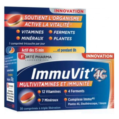 FORTE PHARMA - Immuvit 4g 30 comprimes | DERMO