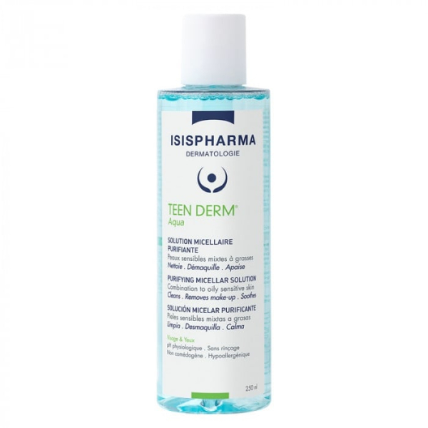 ISISPHARMA - Teen derm aqua solution micellaire demaquillante purifiante 250 ml