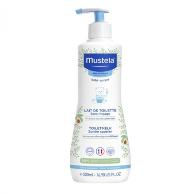 MUSTELA - Lait de toilette sans rinçage 500 ml | DERMO