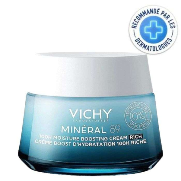 VICHY - Mineral 89 creme boost d'hydratation 100h riche 50 ml