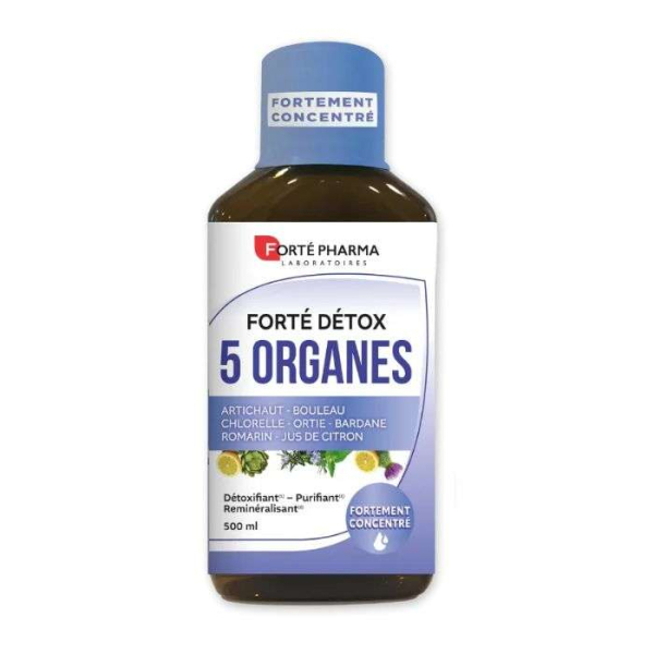 FORTE PHARMA - Forte detox 5 organes complement alimentaire 500 ml