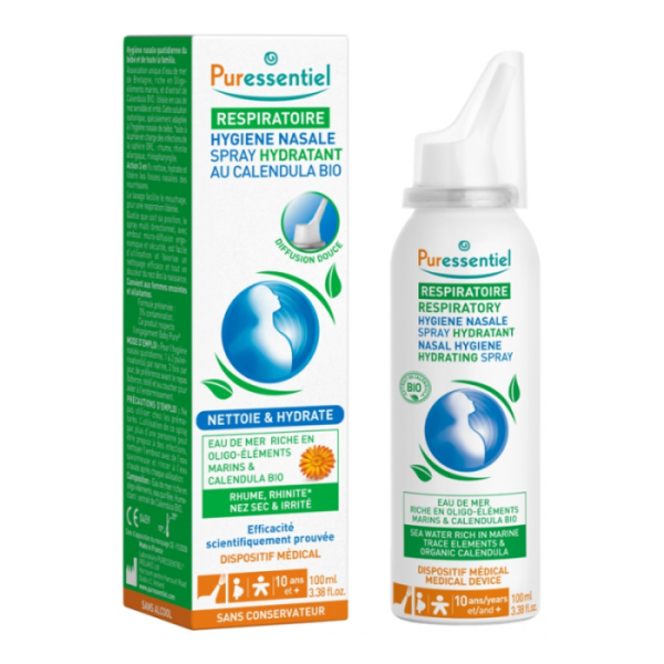 PURESSENTIEL - Spray hygiene nasale hydratant nettoyant 100 ml