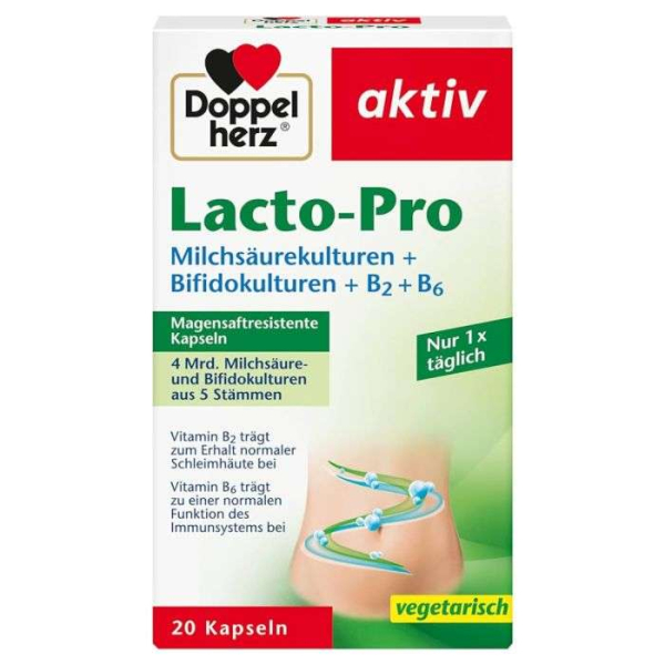 DOPPELHERZ - Lacto pro 20 capsules