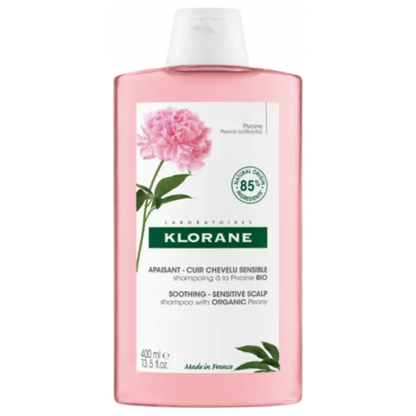 KLORANE - Shampoing apaisant a la pivoine cuir chevelu sensible 400 ml