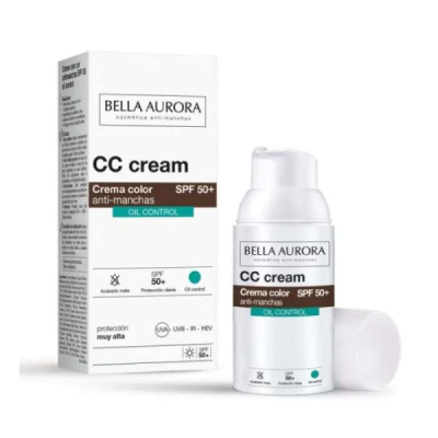 BELLA AURORA - Cc cream anti taches oil control spf50+ 30 ml