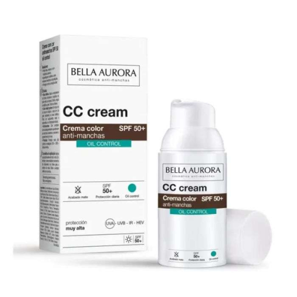 BELLA AURORA - Cc cream anti taches oil control spf50+ 30 ml