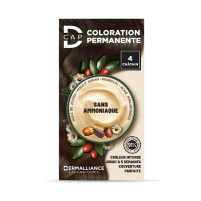 D-CAP - Coloration permanente n 4 chatain | DERMO