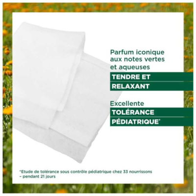 KLORANE - Bebe lingettes nettoyantes pour le change boite de