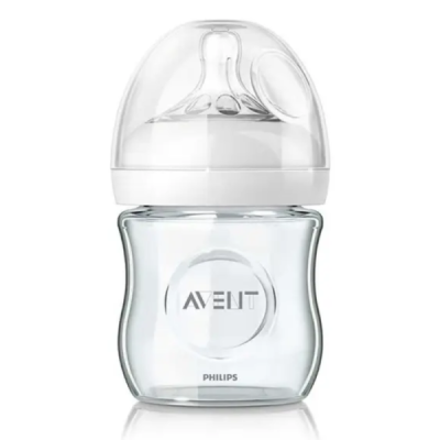 AVENT - Biberon natural en verre 0m+ 120 ml | DERMO