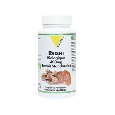 VIT'ALL+ - Reishi biologique 400 mg 60 gelules | DERMO