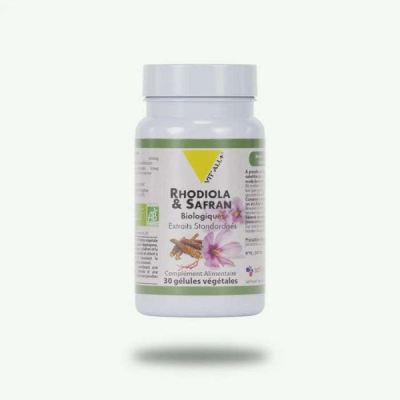 VIT'ALL+ - Rhodiola et safran 30 gelules vegetales | DERMO