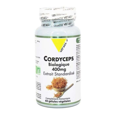 VIT'ALL+ - Cordyceps biologique 400 mg 60 gelules | DERMO