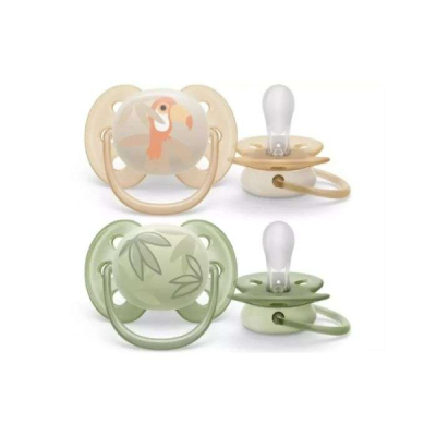 AVENT - Sucettes orthodontique ultra soft peau sensible 0-6