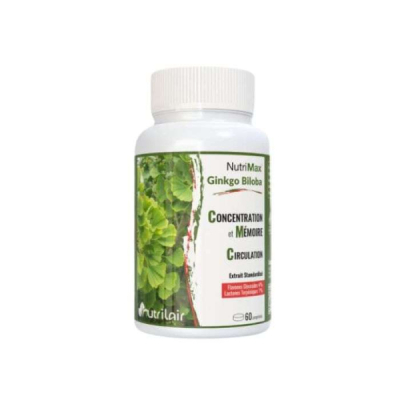 NUTRIMAX - Ginkgo biloba 60 comprimes | DERMO