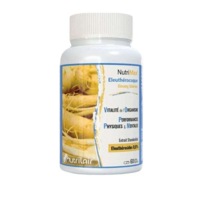 NUTRIMAX - Eleutherocoque 60 gelules vegetales | DERMO