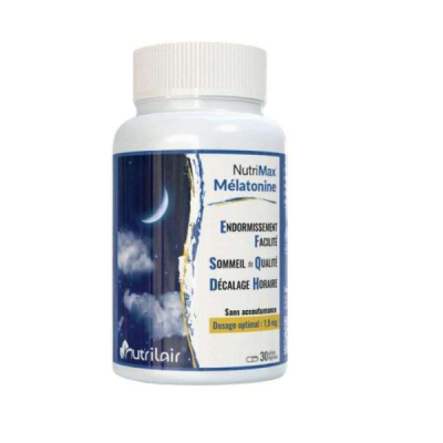 NUTRIMAX - Melatonine 30 gelules vegetales | DERMO