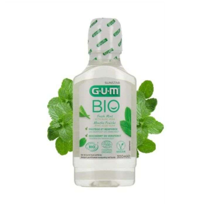 GUM - Bio bain de bouche menthe fraiche 300 ml | DERMO