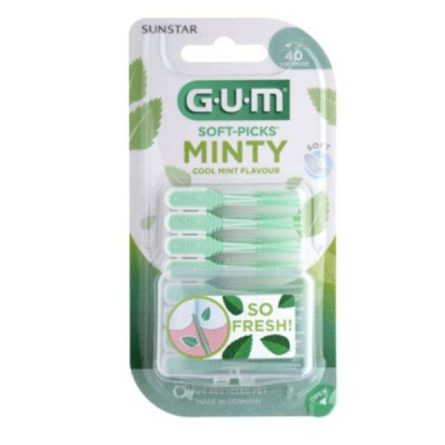 GUM - Soft picks minty s pack de 40 ref 669 | DERMO