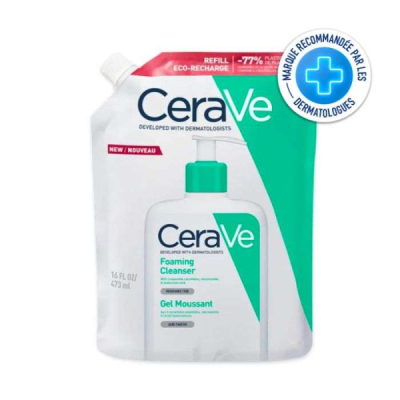 CERAVE - Gel moussant eco recharge 473 ml | DERMO