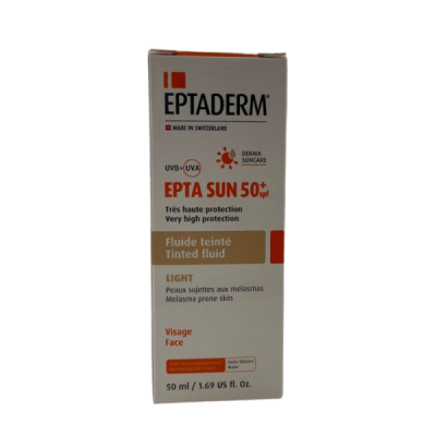 EPTADERM - Epta sun spf 50+ fluide teinte light 50 ml