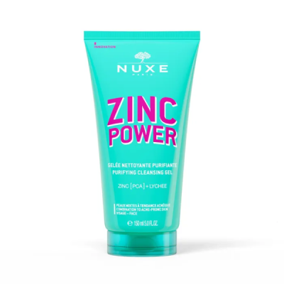 NUXE - Zinc power gelee nettoyante purifiante 150 ml | DERMO