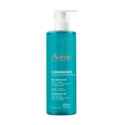 AVENE - Cleanance gel nettoyant 400 ml | DERMO