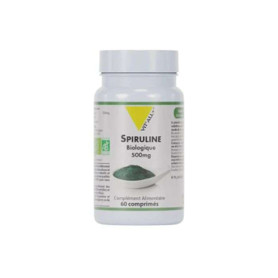 VIT'ALL+ - Spiruline biologique 500 mg 60 comprimes | DERMO