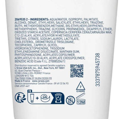 CERAVE - Lait solaire invisible hydratant 75 ml | DERMO
