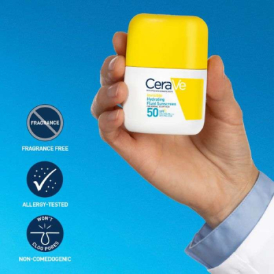 CERAVE - Ecran solaire spf 50 fluide invisible hydrantant 50