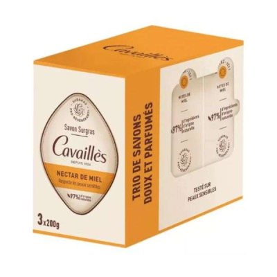 ROGE CAVAILLES - Trio de savons doux et parfumes nectar de