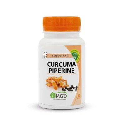 MGD NATURE - Curcuma piperine 60 gelules | DERMO