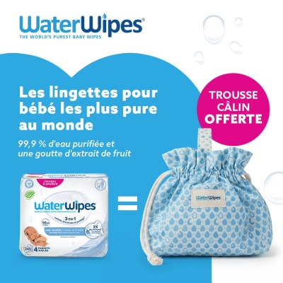 WaterWipes Lingettes Bébé 4x60 - WaterWipes | DERMO