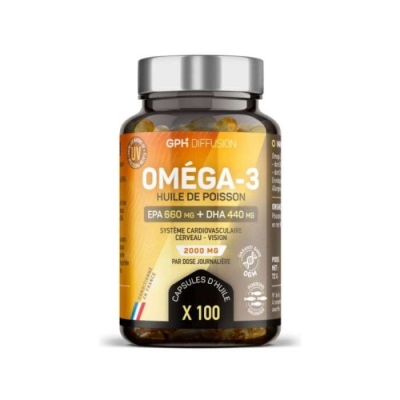GPH Diffusion Oméga 3 - 100 Capsules | DERMO