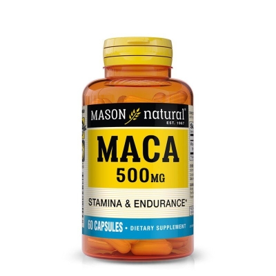 Maca 500mg - 60 Capsules - Mason Natural | DERMO