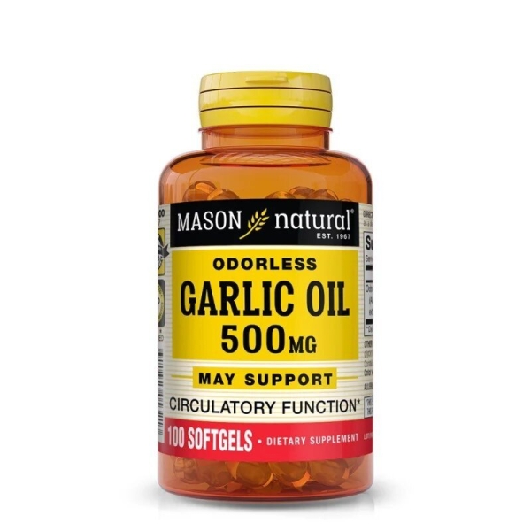 Mason Natural Garlic Oil 500 mg - 100 Gélules