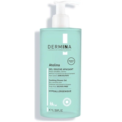 Dermina Atolina Gel Douche Apaisant 1L | DERMO