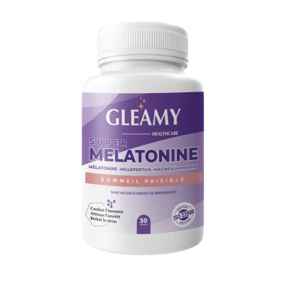 Gleamy Super Mélatonine 30 gélules | DERMO
