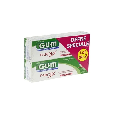 GUM Paroex Dentifrice Pack Duo 2x75ml | DERMO