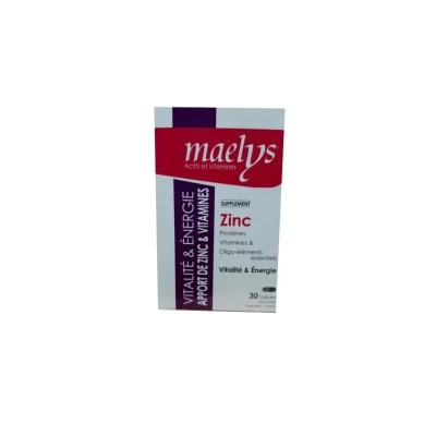 Maelys Zinc & Vitamines B Vitalité - 30 Gélules | DERMO
