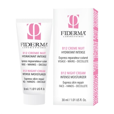B12 Crème de Nuit Régénérante 30 ml - Fiderma | DERMO