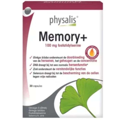 Physalis Memory+ 100mg - 30 Capsules | DERMO