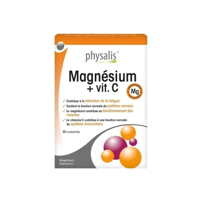 Physalis Magnésium + Vitamine C - 30 Comprimés | DERMO