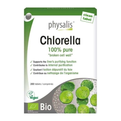 Physalis Chlorella + Spirulina Bio - 200 comprimés | DERMO
