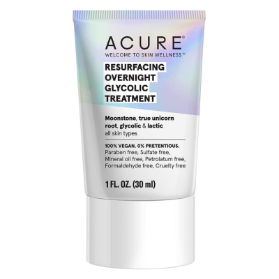 Acure Resurfacing Overnight Glycolic 30ml | DERMO