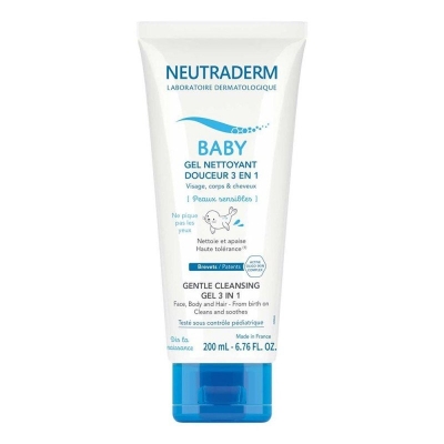 Neutraderm Baby Gel Nettoyant 3-en-1 200ml | DERMO