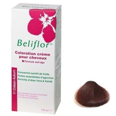 Beliflor Coloration Cheveux N°11 Châtain Auburn | DERMO