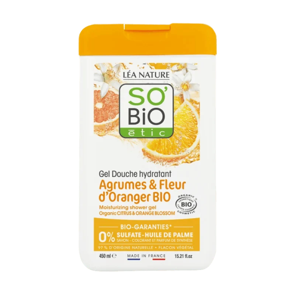 So Bio Gel Douche Agrumes et Fleur d'Oranger 450ml